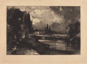 Młyn w pobliżu Colchester autorstwa David Lucas after John Constable