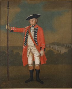 Portret brytyjskiego oficera piechoty, ok. 1740-50