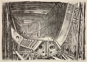 Budowa standardowego statku, ilustracja z "The Western Front", wyd. przez Country Life Ltd.