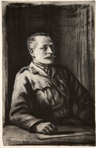 Generał Sir Douglas Haig, ilustracja z książki "The Western Front", wyd. przez Country Life Ltd autorstwa David Muirhead Bone
