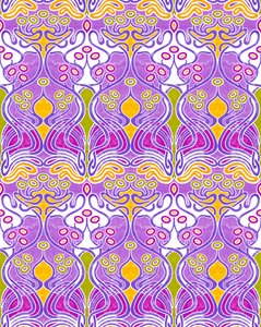 Beauclair Mauve, 2018 (mieszane media cyfrowe) autorstwa David Newton