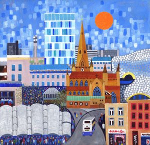 Bullring Sun, 2012 (akryl na płótnie) autorstwa David Newton