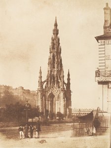 Edynburg. Pomnik Scotta, 1843-47. Twórcy: David Octavius Hill, Robert Adamson, Hill & Adamson. autorstwa Hill and Adamson