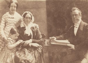 Ks. Ebenezer Miller i rodzina, 1843-1847. Twórcy: David Octavius Hill, Robert Adamson.