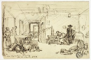 W Ayrshire Dairy autorstwa David Octavius Hill