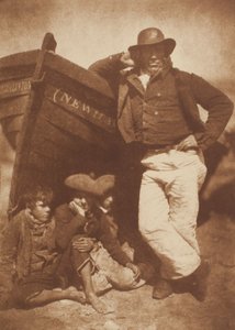 James Linton i trzej chłopcy, Newhaven autorstwa David Octavius Hill