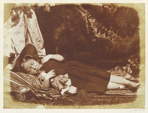 Bedfellows, ok. 1843-47 (odbitka na papierze solonym z negatywu kalotypu) autorstwa David Octavius Hill