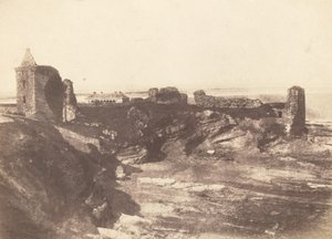 Zamek, St Andrews autorstwa David Octavius Hill and Robert Adamson