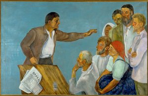 Mieszadło (olej na płótnie) autorstwa David Petrovich Shterenberg