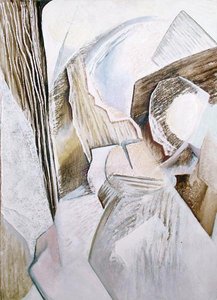 Kubistyczna martwa natura (olej na tekturze) autorstwa David Petrovich Shterenberg