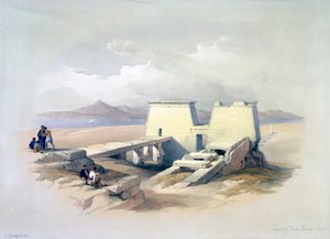 „Świątynia Wady Saboua, Nubia”, XIX w. autorstwa David Roberts, Louis Haghe