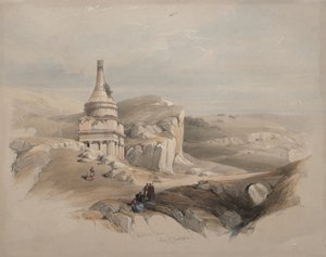 Słup Absaloma, Dolina Jozafata autorstwa David Roberts