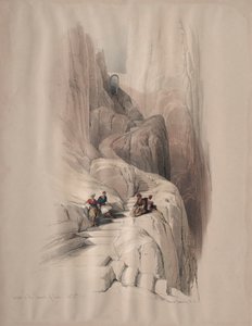 Wejście na szczyt Synaju, 1839. autorstwa David Roberts