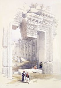 Baalbec, 7 maja 1839, ok. 1842-1849 autorstwa David Roberts