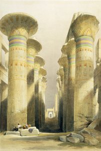 Centralna Aleja Wielkiej Sali Kolumnowej, Karnak, z Egiptu i Nubii, tom 1