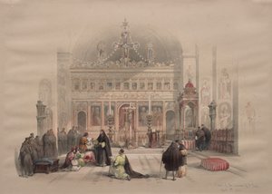 Kaplica klasztoru św Saby, 1839. autorstwa David Roberts
