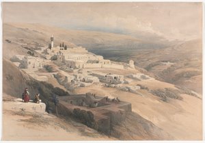 Klasztor Terra-Santa, Nazaret, 1839. autorstwa David Roberts