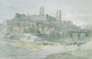 Durham, 1836 r autorstwa David Roberts