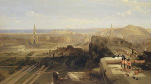 Эдинбург из Castlepolish autorstwa David Roberts