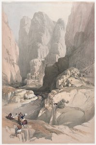 Wejście do Petry, Teatr, 1839. autorstwa David Roberts