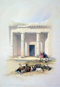 Wejście do jaskini Beni Hassana, XIX w. autorstwa David Roberts