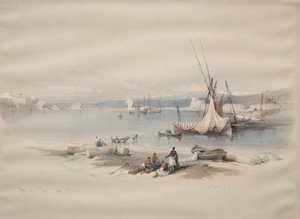 Port Tyr, 1839. autorstwa David Roberts
