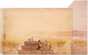 Piramidy, XIX w. autorstwa David Roberts
