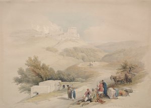 Ruiny kościoła św. Jana Sabasty, 1839. autorstwa David Roberts