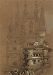 Kapitularz, Katedra w Burgos autorstwa David Roberts