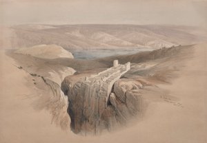 Morze Martwe w kierunku Moabu, 1839. autorstwa David Roberts