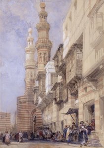 Brama Metwaley, Kair, 1838 autorstwa David Roberts