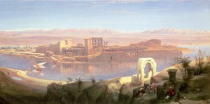 Wyspa Philae, Nubia autorstwa David Roberts
