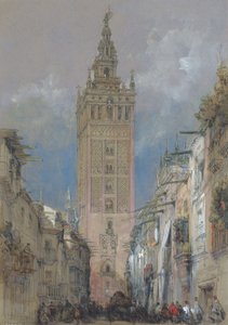 Wieża Maurów w Sewilli, zwana Giraldą, Hiszpania autorstwa David Roberts