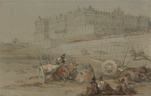 Pałac Królewski, Madryt, 1832 autorstwa David Roberts