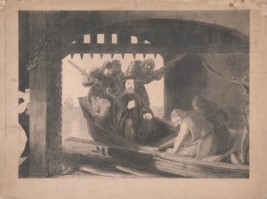 Książę Gloucester wzięty do Bramy Wodnej Calais, 1380