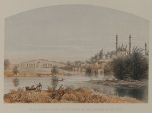 Widok na kamienny most z Moosah Bagh End of the City