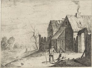 Dwóch rolników w rozmowie autorstwa David Teniers (II)