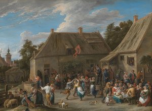 Targi rolników. Około 1665 autorstwa David Teniers the Elder