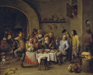 Król Fasoli Święto Króla Fasoli autorstwa David Teniers the Younger