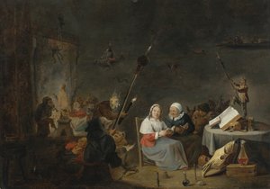 Sabat czarownic autorstwa David Teniers the Younger