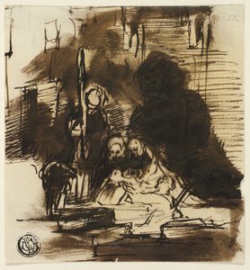 Odnalezienie szkockich regaliów (recto) oraz Study, Queen Victoria i First Parliament (verso)