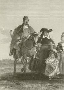Grupa postaci wjeżdżających do Madrytu autorstwa David Wilkie