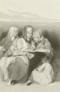 Hebrajskie kobiety czytające Pisma w Jerozolimie autorstwa David Wilkie