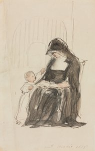 Zakonnica czytająca dziecku autorstwa David Wilkie