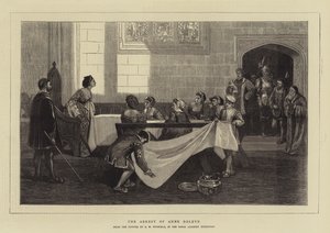 Aresztowanie Anny Boleyn autorstwa David Wilkie