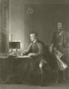 Książę Wellington pisze swoje depesze autorstwa David Wilkie