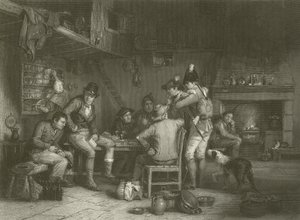 Rekrut w wiosce autorstwa David Wilkie