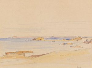 Zatoka Lunan (akwarela) autorstwa David Young Cameron