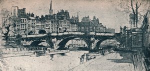 Pont Neuf: płyta pierwsza z zestawu Paris, 1904