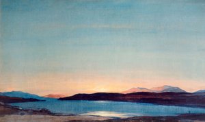 Zachód słońca, Loch Rannoch, 1923. autorstwa David Young Cameron